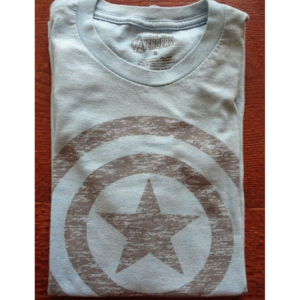 Unisex Marvel Blue Avenger Short Sleeve